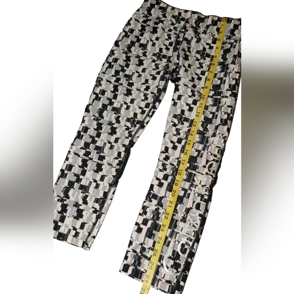 CALVIN klein womens size small cropped leggings elastic waist black - Picture 8 of 9